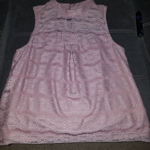 Sleeveless High neck lace Blouse